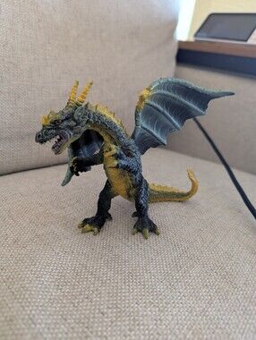 Dark Dragon Figure Figurine 2007 Toy Major Trading Medieval Fantasy Green 5”